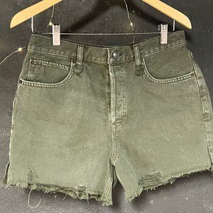 We the Free Denim Shorts Green Size 29 NWOT